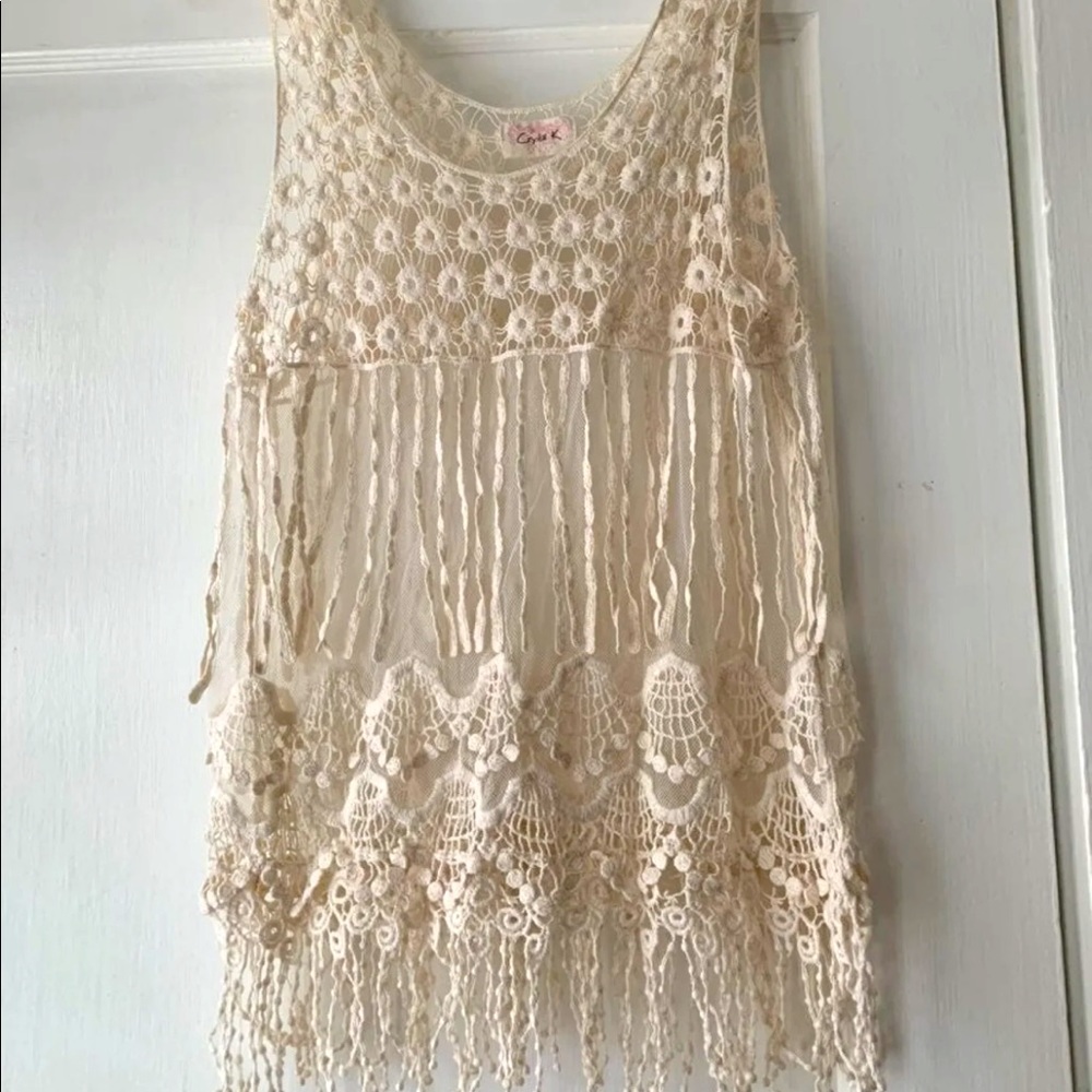 Fringe boho tank